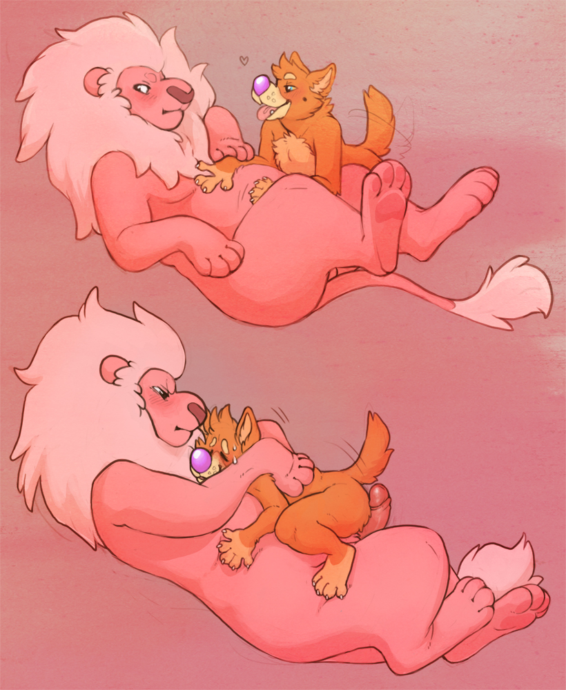 blush canine cute dingo duo feline feral fur furry only gay